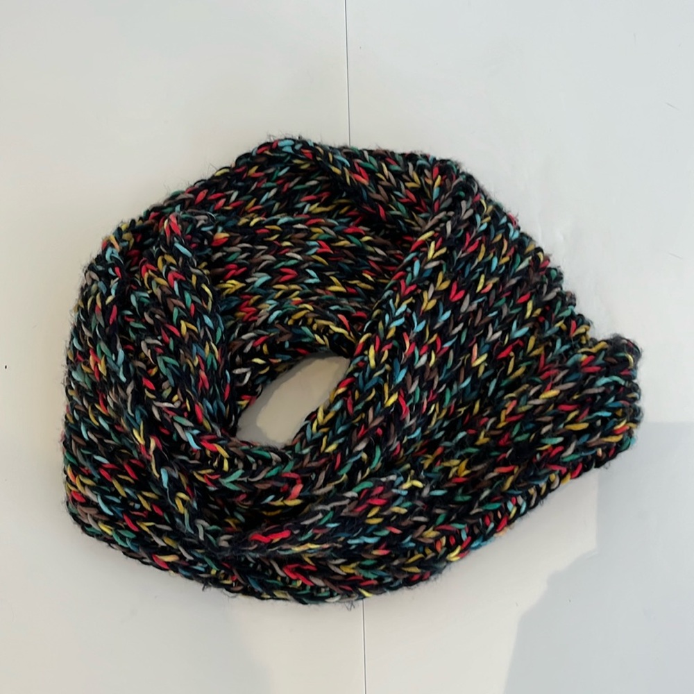 American Eagle Cowl Neck Soft Multi-color Knit Scarf